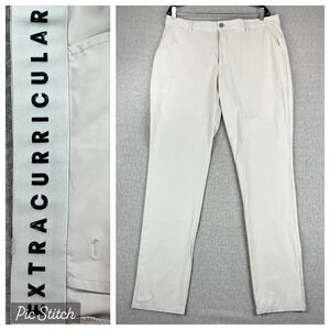 Extracurricular Performance Golf Dress Pants Men‎ 34 Gray Stretch Tech Chino